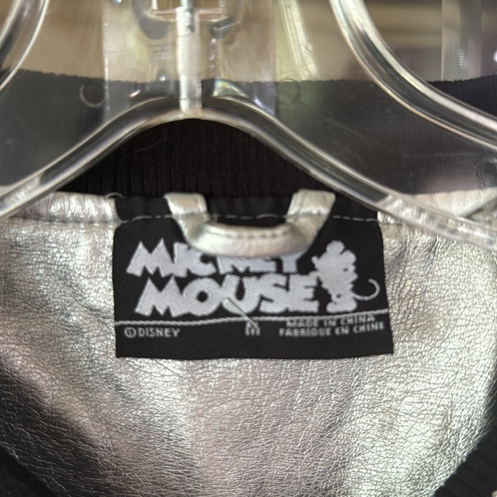 Mickey Mouse Silver Varsity Jacket - image 3